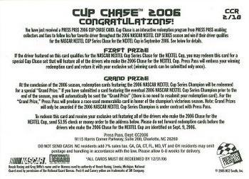 2006 Press Pass - Cup Chase #CCR 2 Greg Biffle Back