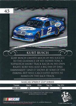 2008 Press Pass Legends - Bronze #45 Kurt Busch Back