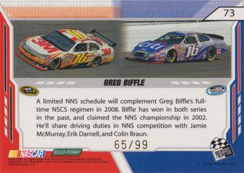 2008 Press Pass Stealth - Exclusives Gold #73 Greg Biffle Back