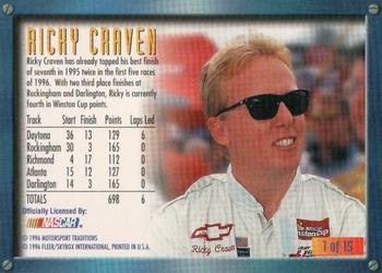 1996 Ultra Update - Proven Power #1 Ricky Craven Back