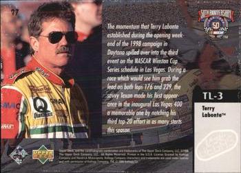 1998 Upper Deck Road to the Cup #97 Terry Labonte Back