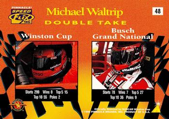 1996 Pinnacle Speedflix #48 Michael Waltrip Back
