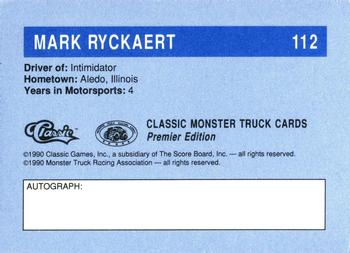 1990 Classic Monster Trucks #112 Mark Ryckaert Back