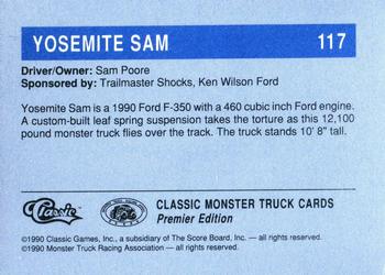 1990 Classic Monster Trucks #117 Yosemite Sam Back