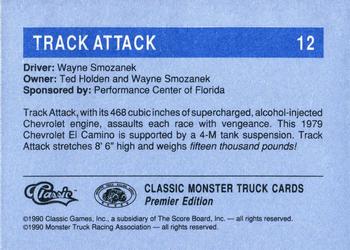 1990 Classic Monster Trucks #12 Track Attack Back