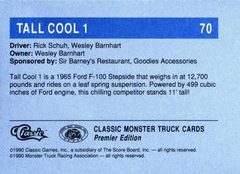 1990 Classic Monster Trucks #70 Tall Cool 1 Back