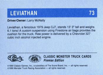1990 Classic Monster Trucks #73 Leviathan Back