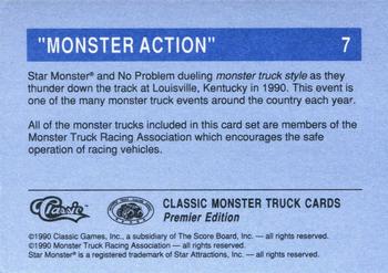 1990 Classic Monster Trucks #7 Monster Action Back