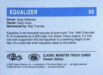 1990 Classic Monster Trucks #90 Equalizer Back