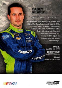 2014 Press Pass American Thunder #27 Casey Mears Back