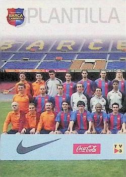2004-05 Panini Megacracks Barca Campeón / Campió #2 Barcelona Team Photo Front
