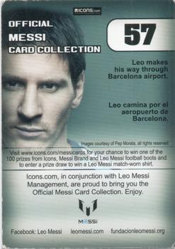 2013 Icons Official Messi Card Collection (UK/Spain) #57 Lionel Messi Back