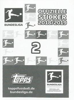 2018-19 Topps Bundesliga Offizielle Sticker Kollektion #2 Bundesliga Meisterschale Back