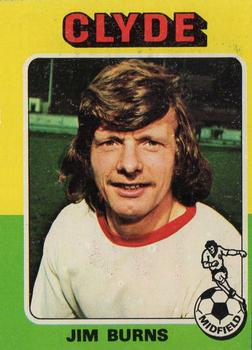 1975-76 Topps Footballers (Scottish, Blue Back) #3 Jim Burns Front
