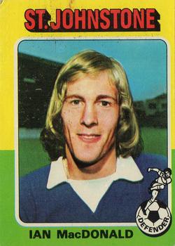 1975-76 Topps Footballers (Scottish, Blue Back) #21 Ian MacDonald Front