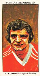 1978-79 The Sun Soccercards #447 Larry Lloyd Front