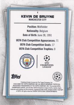 2022-23 Topps UEFA Club Competitions Superstars - Uncommon Green #4 Kevin De Bruyne Back