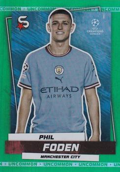2022-23 Topps UEFA Club Competitions Superstars - Uncommon Green #5 Phil Foden Front