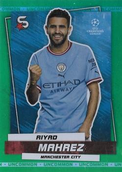 2022-23 Topps UEFA Club Competitions Superstars - Uncommon Green #8 Riyad Mahrez Front