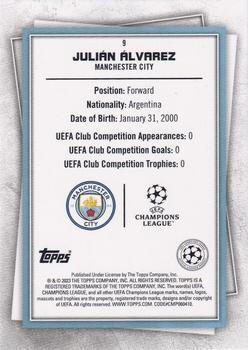 2022-23 Topps UEFA Club Competitions Superstars - Uncommon Green #9 Julián Álvarez Back