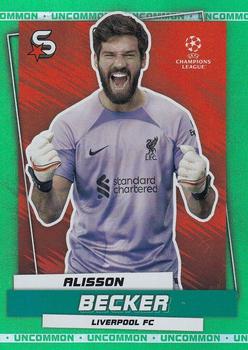 2022-23 Topps UEFA Club Competitions Superstars - Uncommon Green #11 Alisson Becker Front