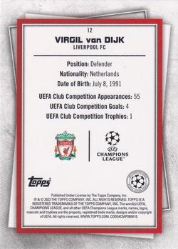 2022-23 Topps UEFA Club Competitions Superstars - Uncommon Green #12 Virgil van Dijk Back