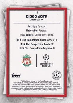 2022-23 Topps UEFA Club Competitions Superstars - Uncommon Green #18 Diogo Jota Back