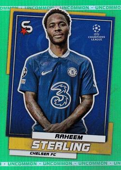 2022-23 Topps UEFA Club Competitions Superstars - Uncommon Green #27 Raheem Sterling Front