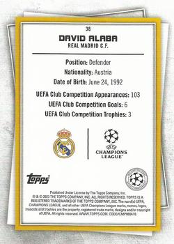 2022-23 Topps UEFA Club Competitions Superstars - Uncommon Green #38 David Alaba Back