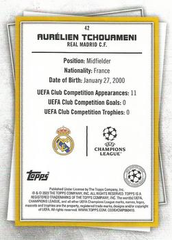 2022-23 Topps UEFA Club Competitions Superstars - Uncommon Green #42 Aurelien Tchouameni Back