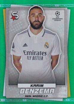 2022-23 Topps UEFA Club Competitions Superstars - Uncommon Green #46 Karim Benzema Front