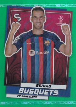 2022-23 Topps UEFA Club Competitions Superstars - Uncommon Green #48 Sergio Busquets Front