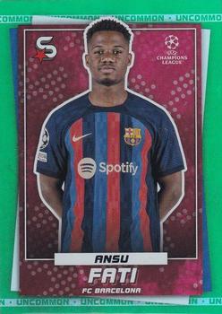 2022-23 Topps UEFA Club Competitions Superstars - Uncommon Green #55 Ansu Fati Front