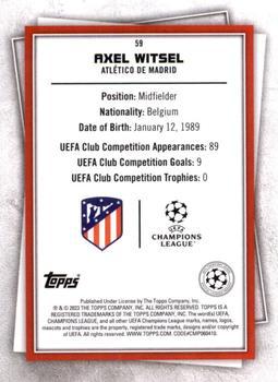 2022-23 Topps UEFA Club Competitions Superstars - Uncommon Green #59 Axel Witsel Back