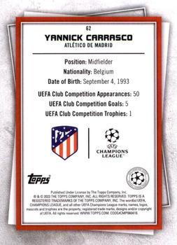 2022-23 Topps UEFA Club Competitions Superstars - Uncommon Green #62 Yannick Carrasco Back