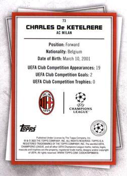2022-23 Topps UEFA Club Competitions Superstars - Uncommon Green #73 Charles De Ketelaere Back