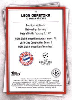 2022-23 Topps UEFA Club Competitions Superstars - Uncommon Green #98 Leon Goretzka Back