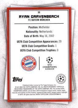 2022-23 Topps UEFA Club Competitions Superstars - Uncommon Green #99 Ryan Gravenberch Back