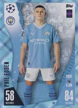 2023-24 Topps Match Attax UEFA Club Competitions - Crystal #23 Phil Foden Front