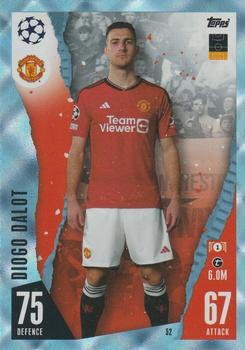 2023-24 Topps Match Attax UEFA Club Competitions - Crystal #52 Diogo Dalot Front