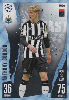 2023-24 Topps Match Attax UEFA Club Competitions - Crystal #78 Anthony Gordon Front