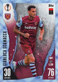 2023-24 Topps Match Attax UEFA Club Competitions - Crystal #114 Gianluca Scamacca Front