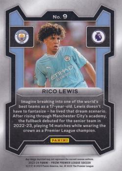 2023-24 Panini Prizm Premier League #9 Rico Lewis Back