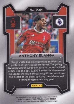 2023-24 Panini Prizm Premier League #241 Anthony Elanga Back