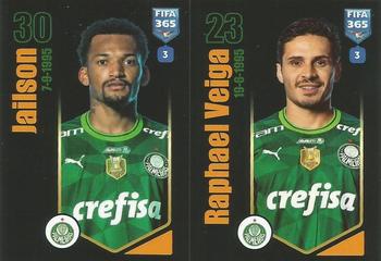 2024 Panini FIFA 365 Stickers #46a/46b Jailson / Raphael Veiga Front