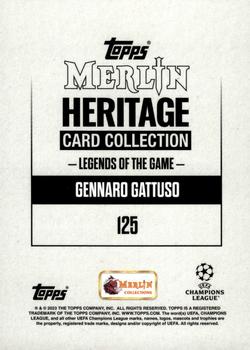 2023-24 Merlin Heritage UEFA Club Competitions - Gold #125 Gennaro Gattuso Back