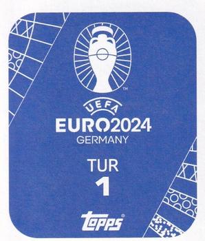 2024 Topps UEFA EURO 2024 Germany Sticker Collection #TUR1 Emblem Back