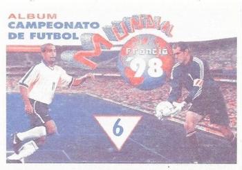 1998 Navarrete Campeonato de Futbol Mundial Francia 98 Stickers #6 Stade Felix-Bollaert Back