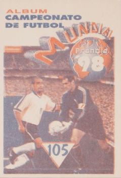 1998 Navarrete Campeonato de Futbol Mundial Francia 98 Stickers #105 Ronaldo Back