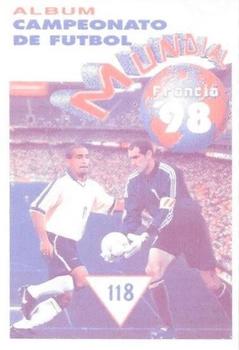 1998 Navarrete Campeonato de Futbol Mundial Francia 98 Stickers #118 H. Stoichkov Back